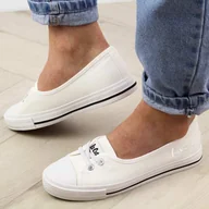 Trampki damskie - Białe tenisówki damskie Lee Cooper 1791l - miniaturka - grafika 1