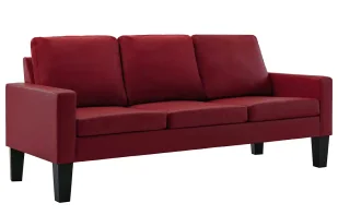 Bordowa nowoczesna tapicerowana sofa - Revex 3X - Sofy i kanapy - miniaturka - grafika 1