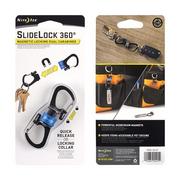 Sprzęt wspinaczkowy - Nite Ize - Karabinek SlideLock® 360° Magnetic Locking Dual Carabiner - Niebieski - MSBL-03-R7 - miniaturka - grafika 1