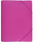 Teczki i skoroszyty - Teczka z gumką A4 pp szeroka sp różowa - miniaturka - grafika 1