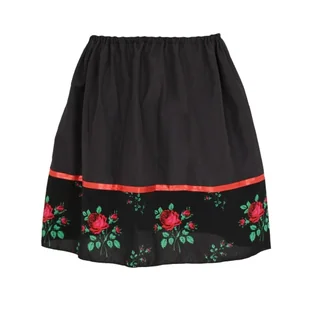 SPÓDNICZKA ŁOWICZANKA LUDOWA PONGEE CZARNA 134-140 - Sukienki i spódniczki dla dziewczynek - miniaturka - grafika 1