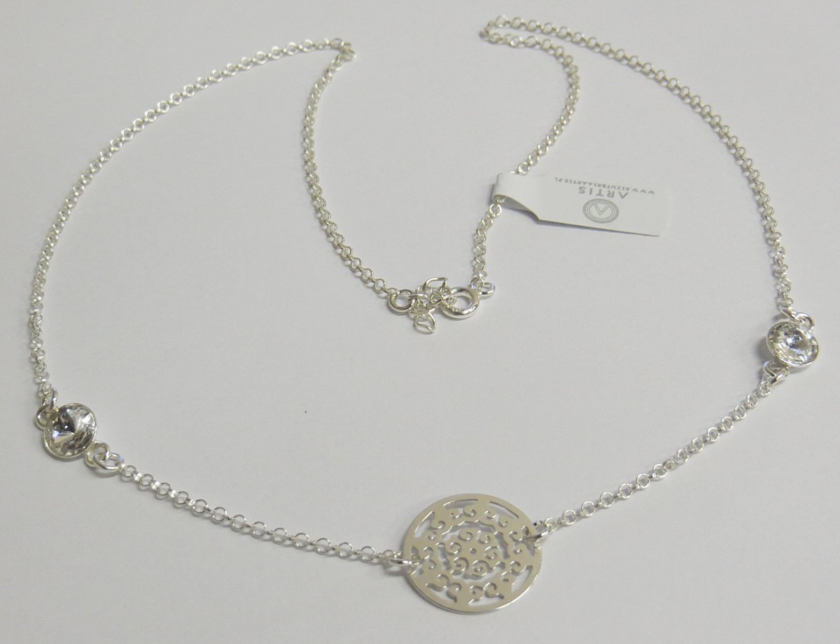 Naszyjnik CELEBRYTKA AŻUR + KRYSZTAŁEK