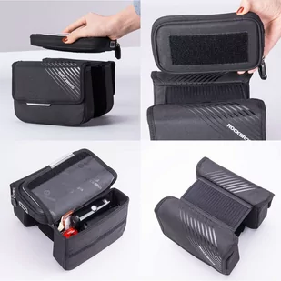 Torba rowerowa RockBros 030-60BK sakwa na rower uchwyt na telefon do 6.7 cala - Sakwy rowerowe - miniaturka - grafika 9
