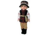 Lalki dla dziewczynek - Lalka W Stroju Ludowym Łowickim Mówi I Śpiewa 38cm Łowiczanin - miniaturka - grafika 1