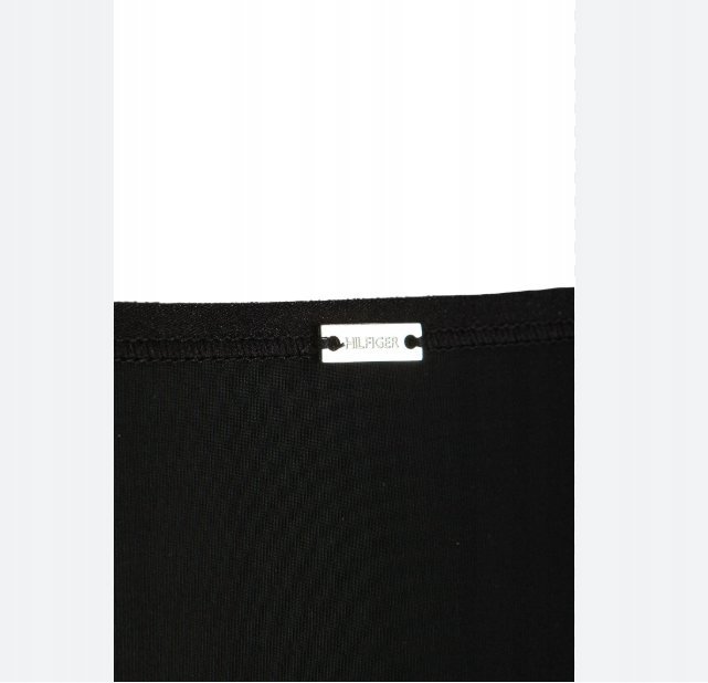 TOMMY HILFIGER MAJTKI DAMSKIE CZARNE GŁADKIE FIGI M W_0A