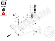 Układ zawieszenia - akcesoria - Poduszka stabilizatora TEDGUM 00222463 7144202 00222463 - miniaturka - grafika 1