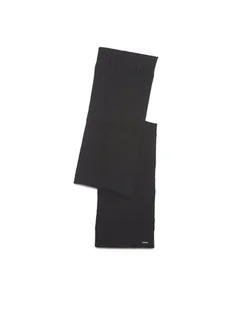 Calvin Klein Szalik Elevated Rib Knit Scarf K50K511006 Czarny - Apaszki i szaliki męskie - miniaturka - grafika 1