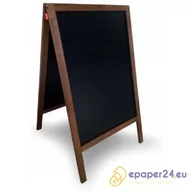 Systemy ekspozycyjne i znaki informacyjne - Potykacz kredowy MemoBe 50x70cm rama drewniana - miniaturka - grafika 1