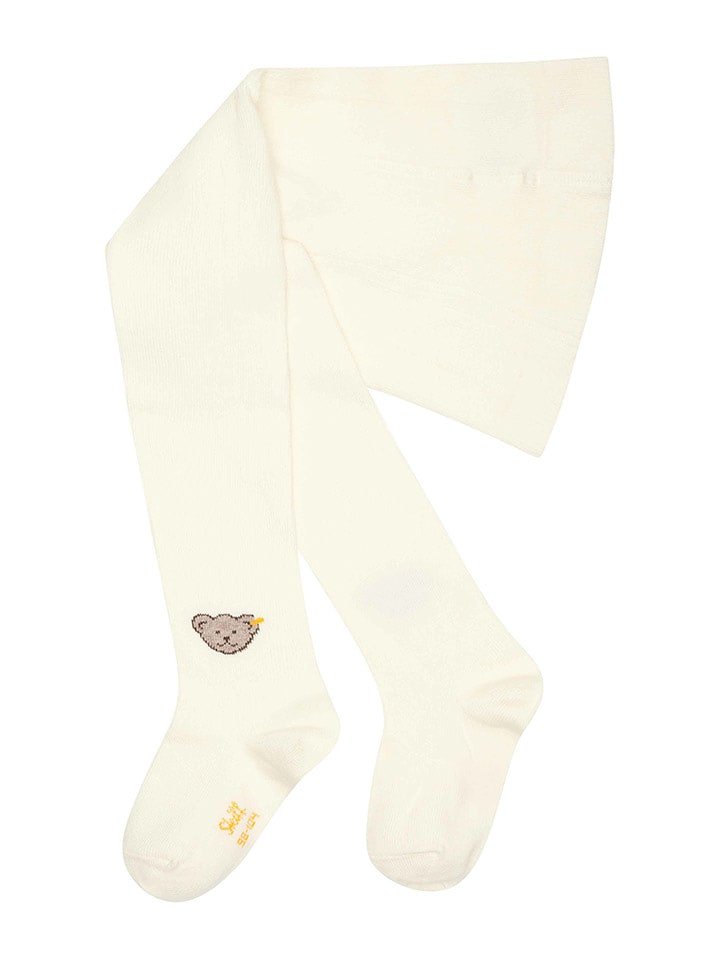 Steiff Rajstopy w kolorze kremowym