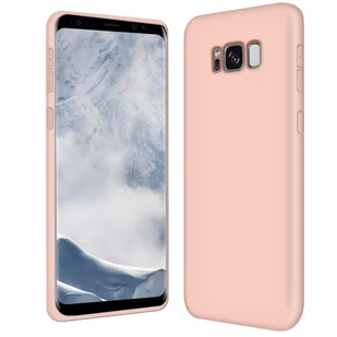 Pokrowiec ochronny na telefon komórkowy Samsung Galaxy S8+ silikonowo-żelowe etui na telefon komórkowy, różowe - Etui i futerały do telefonów - miniaturka - grafika 1