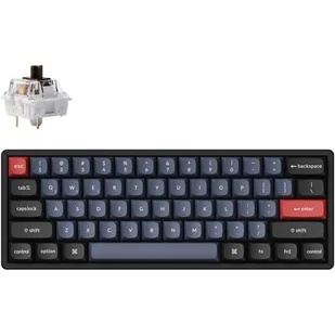 KEYCHRON K12P-J3 Wireless K Pro Brown RGB Czarno-niebieski - Klawiatury - miniaturka - grafika 1