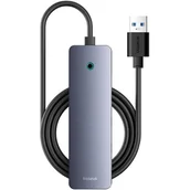 Huby USB - Hub BASEUS UltraJoy Lite 4w1 1.5 m USB 3.2 Gen. 1, Pasywny Szary B0005280B811-03 - miniaturka - grafika 1