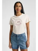 Koszulki i topy damskie - Lee Koszulka w kolorze kremowym - miniaturka - grafika 1
