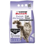 Żwirek dla kotów - Żwirek dla kota SUPER BENEK Optimum Lawenda 5 L - miniaturka - grafika 1