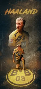 PODKŁADKA POD MYSZ Nadruk 22x18 cm Erling Haaland Borussia Tekst Prezent - Podkładki pod mysz - miniaturka - grafika 1