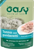 Mokra karma dla kotów - OASY Kot Tuńczyk z krewetkami 70g (saszetka) - miniaturka - grafika 1