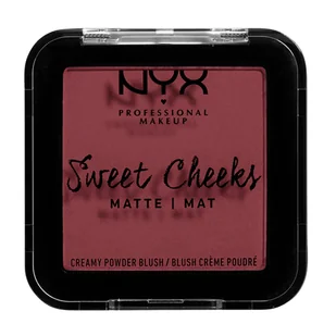 NYX Professional Makeup Professional Makeup - Sweet Cheeks - Matte Mat Creamy Powder Blush - Matowy róż do policzków - 05 BANG BANG NYXCMBA - Róże do policzków - miniaturka - grafika 2