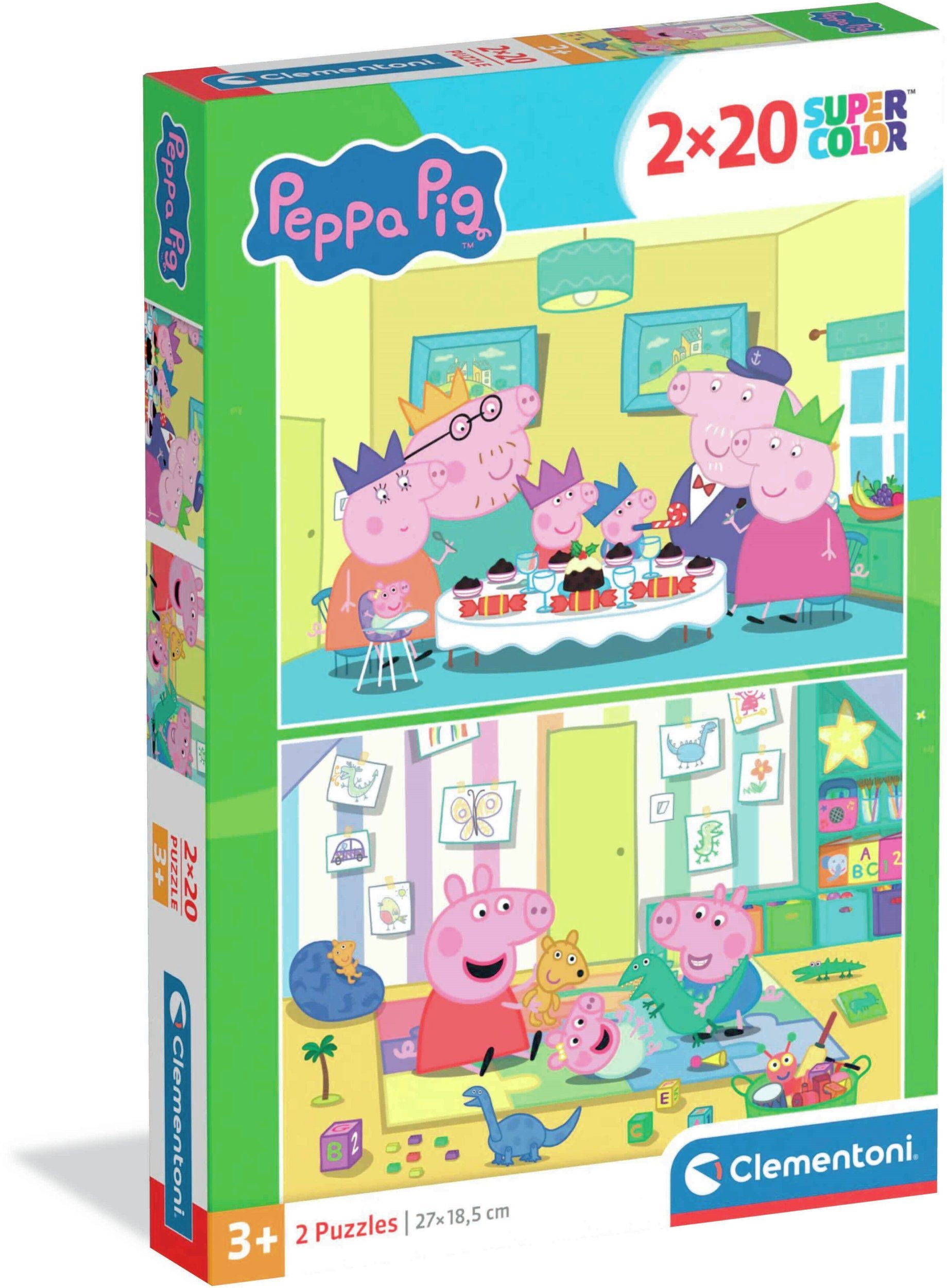 CLE puzzle 2x20 SuperKolor Peppa Pig 24831