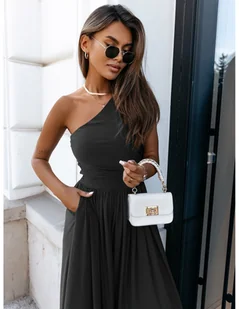 Kombinezon z szerokimi nogawkami COSTA - czarny - Kombinezony Kombinezon z szerokimi nogawkami COSTA - czarny - Kombinezony - miniaturka - grafika 1