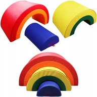 Klocki - Klocki Piankowe Tęcza dla Dzieci – Zestaw Sensoryczny 4 Łuki, Plac Zabaw, Przedszkole, Żłobek, Sala Terapeutyczna - miniaturka - grafika 1