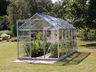 Szklarnie ogrodowe - VITAVIA szklarnia ogrodowa VENUS 7500, srebrna - 7,5 m2, (1,93 m x 3,84 m) + baza - miniaturka - grafika 1