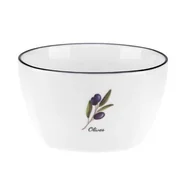 Miski i półmiski - Miseczka porcelanowa Prowansja oliwka 350 ml biały - miniaturka - grafika 1