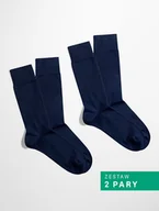Skarpetki damskie - Skarpetki Essential - Midnight Muse - Granatowy - Zestaw 2 pary (unisex) - miniaturka - grafika 1