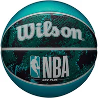 Koszykówka - Piłka koszykowa Wilson NBA DRV Plus Vibe czarno-niebieska WZ3012602XB6 - rozmiar piłek - 6 - miniaturka - grafika 1