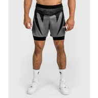 Spodnie sportowe męskie - Venum Spodenki MMA Fightshorts Attack Black/Grey - miniaturka - grafika 1