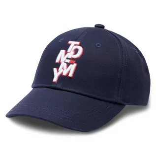 Czapki dla dzieci - Czapka z daszkiem Tommy Hilfiger Tommy Logo Cap AU0AU01600 DW6 - grafika 1