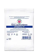 Apteczki i materiały opatrunkowe - SILESIAN PHARMA SP ZOO Gaza opatunkowa jałowa 17 nitkowa 1/2 m2 Apteczka ABC - miniaturka - grafika 1