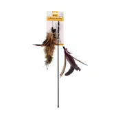Zabawki dla kotów - Dingo Wędka dla kota Charming - brązowa - miniaturka - grafika 1
