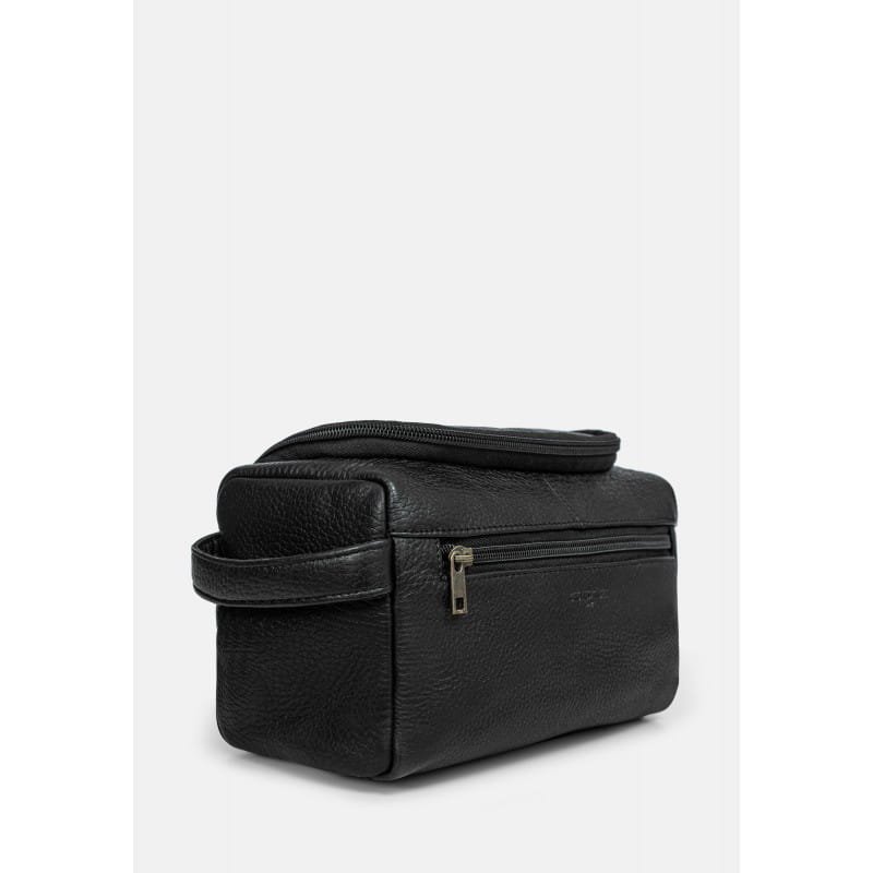 Kosmetyczka Cholewiński skórzana podróżna czarna