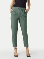 Spodnie damskie - Vero Moda Spodnie materiałowe Jesmilo 10279691 Zielony Regular Fit - miniaturka - grafika 1