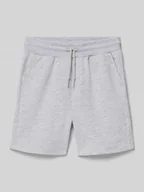 Spodnie i spodenki dla chłopców - Szorty z dzianiny dresowej z bocznymi kieszeniami i kieszeniami z tyłu - miniaturka - grafika 1
