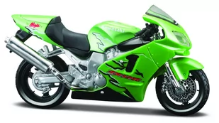 Maisto, model kolekcjonerski Kawasaki Ninja Zx-12R Z Podstawką 1/18 - Samochody i pojazdy dla dzieci - miniaturka - grafika 1