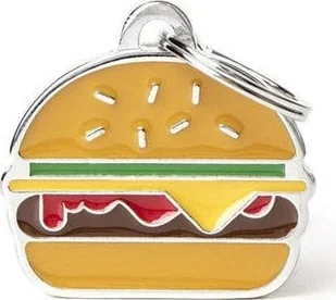 Zawieszka Adresówka Identyfikator z grawerem dla psa i kota burger - Odblaski i adresówki - miniaturka - grafika 1