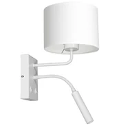 Lampy ścienne - Luminex Arden 3423 kinkiet lampa ścienna 2x8W+60W G9+E27 biały - miniaturka - grafika 1