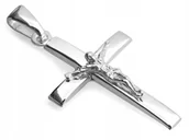 Wisiorki - Klasyczna Srebrna Zawieszka Krzyżyk 925 dla Kobiet i Mężczyzn 1.84g prezent - miniaturka - grafika 1