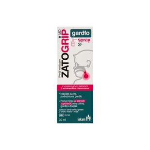 ZATOGRIP MD Gardło Spray 3+, 30 ml - Przeziębienie i grypa - miniaturka - grafika 1