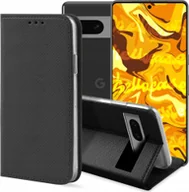 Etui i futerały do telefonów - Hello Case ETUI Z KLAPKĄ DO GOOGLE PIXEL 7 CZARNE ZAMYKANE MAGNETYCZNE KABURA FUTERAŁ - miniaturka - grafika 1