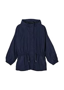 Kurtki i płaszcze dla dziewczynek - s.Oliver Dziewczęcy płaszcz kurtka z długim rękawem, niebieski, 140 cm - grafika 1