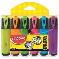 Przybory szkolne - Maped Zakreślacz fluo peps mix kolorów 6 szt etui - miniaturka - grafika 1