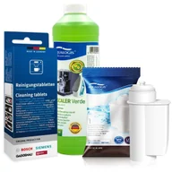 Akcesoria i części do ekspresów do kawy - Zestaw Bosch, Filtr Aqualogis AL-Inte, Siemens Tabletki TZ80001, Aqualogis Verde 750ml - miniaturka - grafika 1
