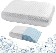Masażery - Chłodząca poduszka z pianki z pamięcią kształtu 40 x 60 cm, duża twardość podczas snu, regulowana poduszka do spania na boku, szyja we wszystkich pozycjach do spania, pranie pokrowca, wysokość - miniaturka - grafika 1