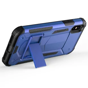 Zizo Hybrid Transformer Cover Pancerne etui iPhone X z podstawką (Blue/Black) - Etui i futerały do telefonów - miniaturka - grafika 5