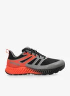 Buty sportowe męskie - Buty do biegania męskie Inov-8 TrailFly Standard - black/fiery red/dark grey - miniaturka - grafika 1