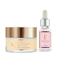 Zestawy kosmetyków damskich - ErthSkin London Zestaw rozświetlający Róża + Witamina C Serum nawilżające 1 ct Damski - miniaturka - grafika 1