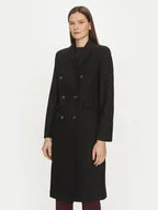 Płaszcze damskie - Motivi Płaszcz wełniany 0041Q200541N Czarny Slim Fit - miniaturka - grafika 1