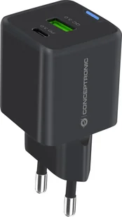 Ładowarka Conceptronic CONCEPTRONIC Ladegerät 2Port 33W,1xUSB-C,1xUSB-A +3-in-1 sw - Ładowarki samochodowe - miniaturka - grafika 1
